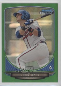 2013 Bowman Draft Draft Picks Chrome Green Refractor /75 Orrin Sears #BDPP116