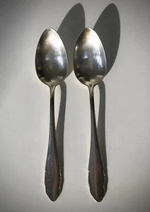 WMF Patent Löffel 2 Stück Salat Dessert Soßen Löffel PATENT t 90er Silber - Bild 1 von 3