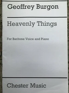 GEOFFREY BURGON "HEAVENLY THINGS" BARÍTONO Voz y PIANO; 7 Canciones, DONNE, Música - Imagen 1 de 4