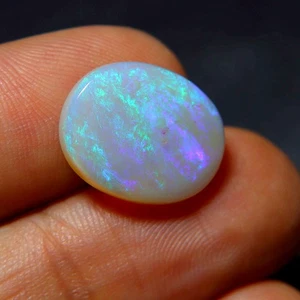 7,00 Karat natürlicher australischer Opal Cabochon BLAU Feueropal lose Opale 17 x 13 x 4 mm - Bild 1 von 7