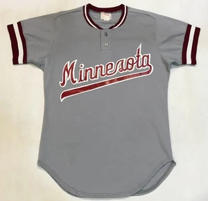 Vintage Wilson MLB Minnesota Twins #6 Baseball Pullover Jersey Sz 44 Gray USA - Picture 1 of 6