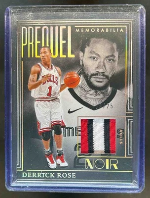 Parche de precuela de Derrick Rose 2024 holográfico dorado #9/25 Bulls Foto 1 de 2