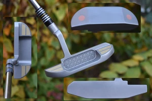 Stunning Custom Prototype Blade Putter / HOUNDSTOOTH Design / BB&F Co / RH 35" - Picture 1 of 23