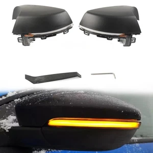 Dynamic LED Turn Signal Light Side Mirror Indicator Fit Volkswagen Polo MK5 6R - Picture 1 of 12