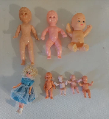 Bambole  Plastica eCelluloide   Vintage Lotto--(BC1) - Immagine 1 di 4