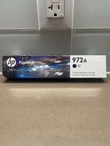 Autentyczny wkład z czarnym atramentem HP PageWide 972A (WYGASA 06-2026) FABRYCZNIE NOWY - Zdjęcie 1 z 2