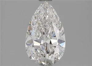 Pear Cut 1.28 CT Cert. GIA Natural Mined Diamond Loose F color VS2 clarity - Picture 1 of 2