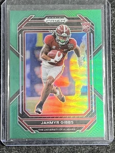 2023 Prizm Draft Picks Jahmyr Gibbs RC Prizms Green #116 Crimson Tide LIONS - Bild 1 von 2