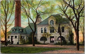 Vintage 1910s TOPEKA, Kansas Postcard "City Water Works" Building View / UNUSED - Picture 1 of 2