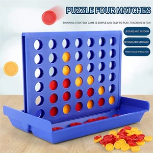 Large Connect Four In A Row 4 In A Line Board Game Kids Educational Toy Games - Picture 1 of 10