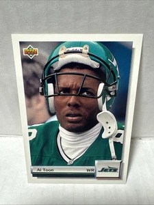 1992 Upper Deck Gold Football Card #G38 Al Toon - Picture 1 of 2