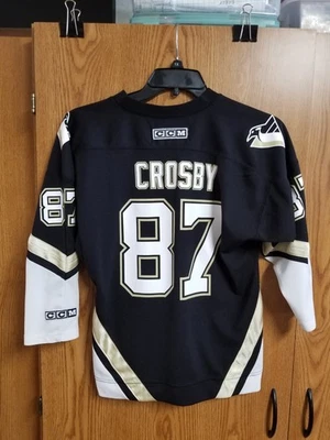 Camiseta deportiva juvenil CCM Sidney Crosby Pittsburgh Penguins novato (sin capitán "C") L/XL Foto 1 de 4