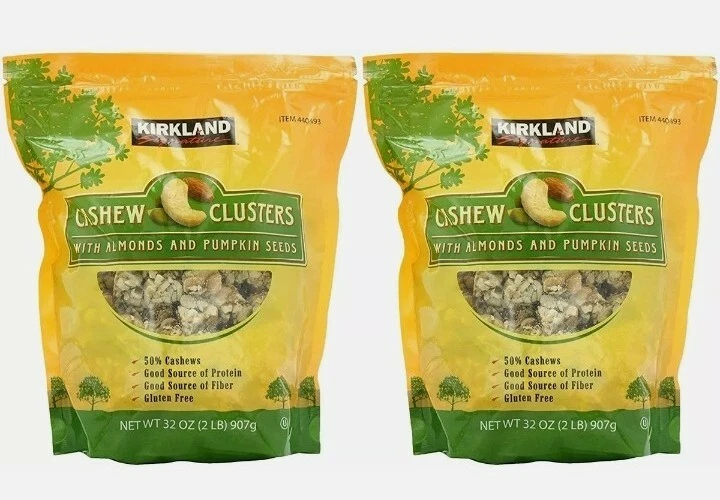Kirkland Signature Cashew Clusters With Almonds Pumpkin Seeds 32 Oz