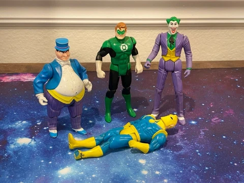 Vintage Kenner Super Powers Action Figure Lot Mixed For Parts READ Cover