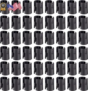 Wire Shelf Clips 40-Packs Wire Shelving Shelf Lock Clips for 1" Post- Shelving - Picture 1 of 12