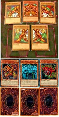 All LEGAL* 8 CARD set EXODIA Egyptian GODS Obelisk SLIFER Winged Ra LDK2 YUGIOH - Image 1 of 3