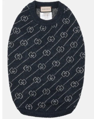 Gucci GG Jacquard Perro Suéter Talla S Foto 1 de 4