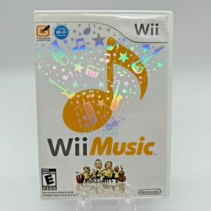 Wii Music Game CIB Nintendo Wii 2008 Completo Manuale Touch Canto Batteria Chitarra - Foto 1 di 7