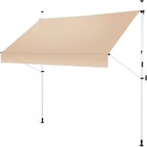 Gartenfreude Klemmmarkise 250 x 120 Sonnenschutz Balkonmarkise Campingmarkise - Bild 1 von 9