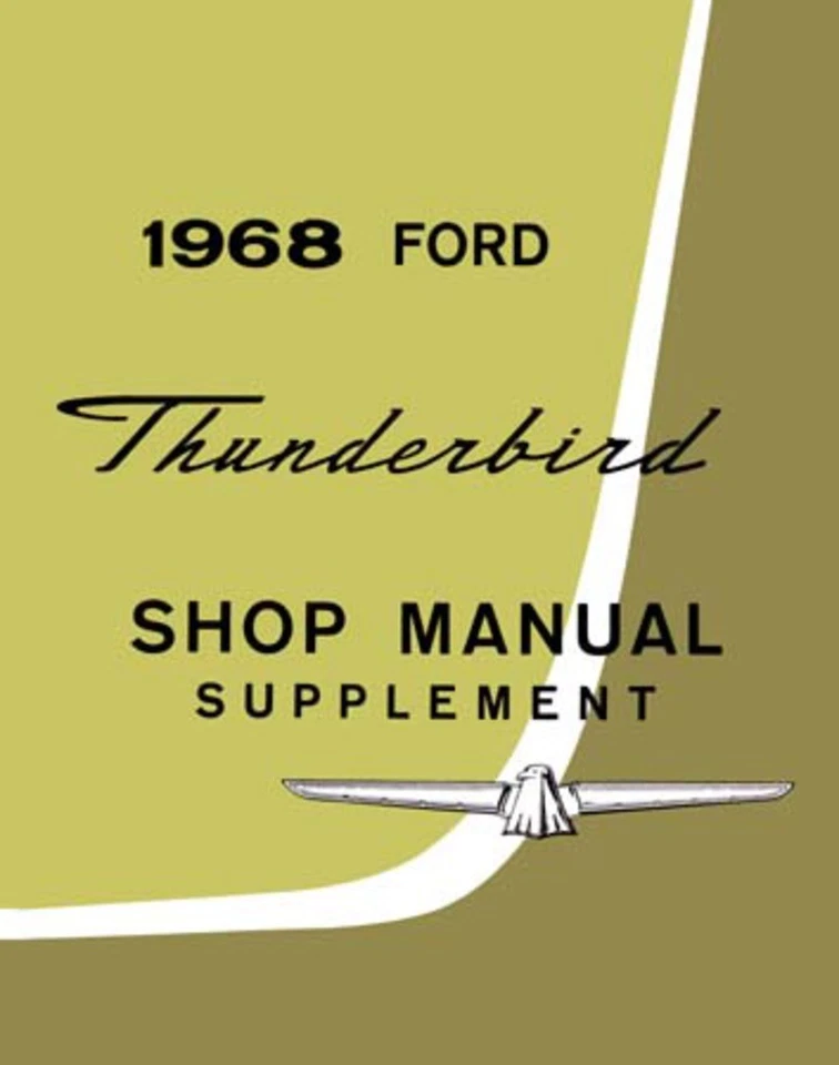 1968 Ford Thunderbird Shop Service Repair Manual Book Supplement Guide OEM - Изображение 1 из 1