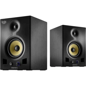 Hercules Monitor 5 Biamped 80W Loudspeakers Pair w/ Low Frequency Adjustment - Picture 1 of 1