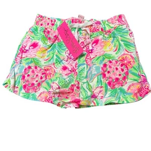 Lilly Pulitzer Girls Tropical Print Shorts Size L (8-10) NWT - Picture 1 of 3