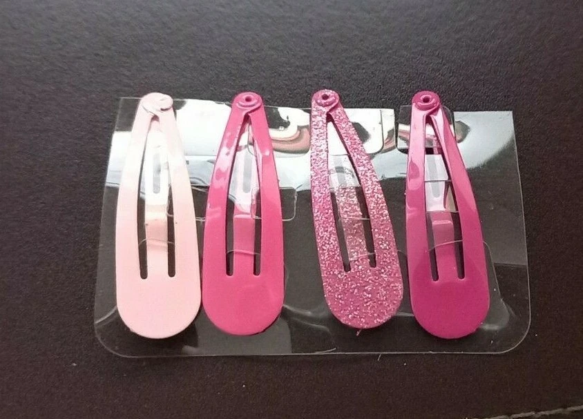 BARRETTE A CHEVEUX  - 4 barrettes déclinaison de rose - Photo 1/1