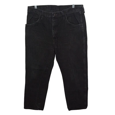 Rustler Jeans Mens 36 Black Straight Leg 100% Cotton Denim Bottoms 36x29 - Image 1 of 4