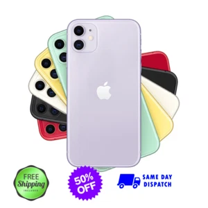 Apple iPhone 11 4G 64GB 128GB GSM Unlocked Verizon Straight Talk Purple Yellow  - Afbeelding 1 van 9