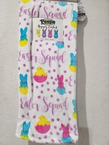 Easter PEEPS Bunny Rabbit Eggs Throw Blanket Home Decor 50x60 - Picture 1 of 5