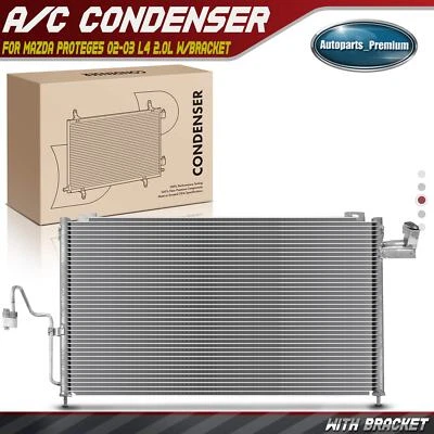 Condensador AC com suporte para Mazda Protege5 2002-2003 L4 2.0L base fluxo paralelo - Imagem 1 de 4