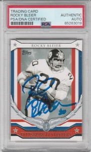 Autographed Rocky BleierTopps card PSA/DNA certified - Picture 1 of 1