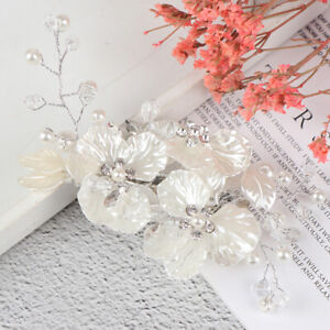 Bridal Crystal Pearl Flower Hair Clip Hair Accessories Wedding Hair Accessori Kq