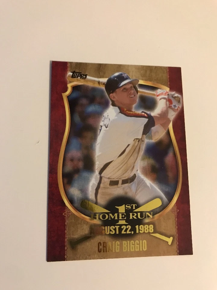 2015 TOPPS UPDATE 1ST HOME RUN FHR-4 CRAIG BIGGIO GOLD  Retail Only EXCLUSIVE - Image 1 of 1