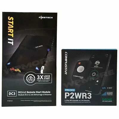 COMPUSTAR PRO RFX-P2WR3-SS DR-X1 BUNDLE & FT-DC3-LC REMOTE START DRONE MOBILE - Image 1 of 4