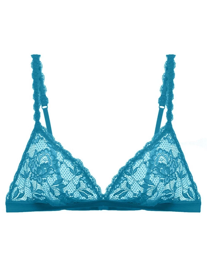 CLEARANCE Cosabella Never Say Never Dreamie Triangle Soft Bra Ardesia Blue S M L - Image 1 of 1