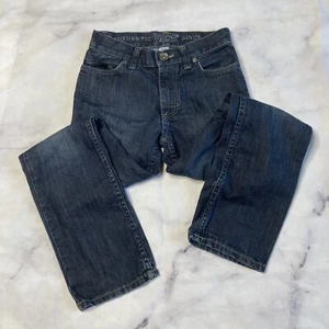 Vans Straight Leg Jeans Boys Size 8 Dark Wash M104 - Picture 1 of 3