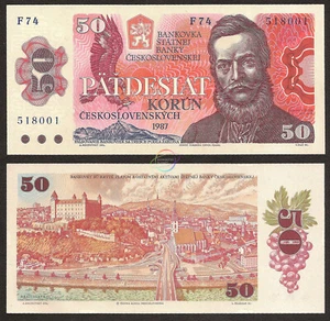 Checoslovaquia 50 Korun 1987 P-96 UNC sin circular - Imagen 1 de 3