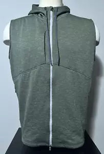 NUEVO Chaleco con Capucha Peter Millar Crown Sport Active Para Hombre Grande Hoja de Olivo Eclipse - Imagen 1 de 16