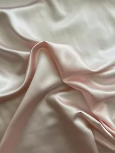 Light Pink Satin Fabric BY THE YARD Liba Fabrics - Picture 1 of 3
