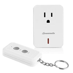 DEWENWILS Indoor Remote Control Electrical Outlet Plug Wireless On Off Switch  - Picture 1 of 9