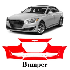 Front bumper PreCut PPF Paint Protection Film For Genesis G90 2017-2018 - Picture 1 of 6