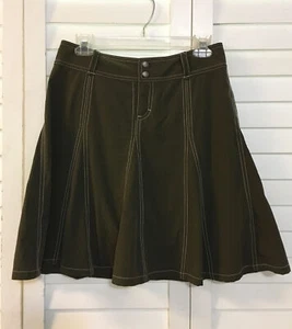 ATHLETA Whatever 4 Tennis Skirt Pleated Brown Skort Activewear Hiking #683764  - Picture 1 of 12