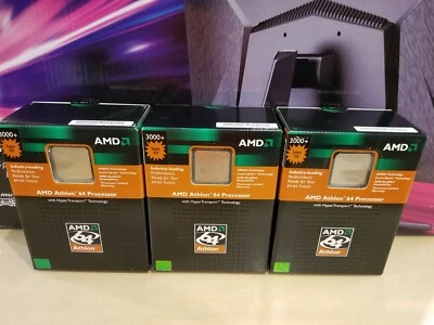 AMD Athlon 64 3000+ 1.8GHz (ADA3000DAA4BW) Processor! New, Sealed, Retail Box!  - Image 1 of 4