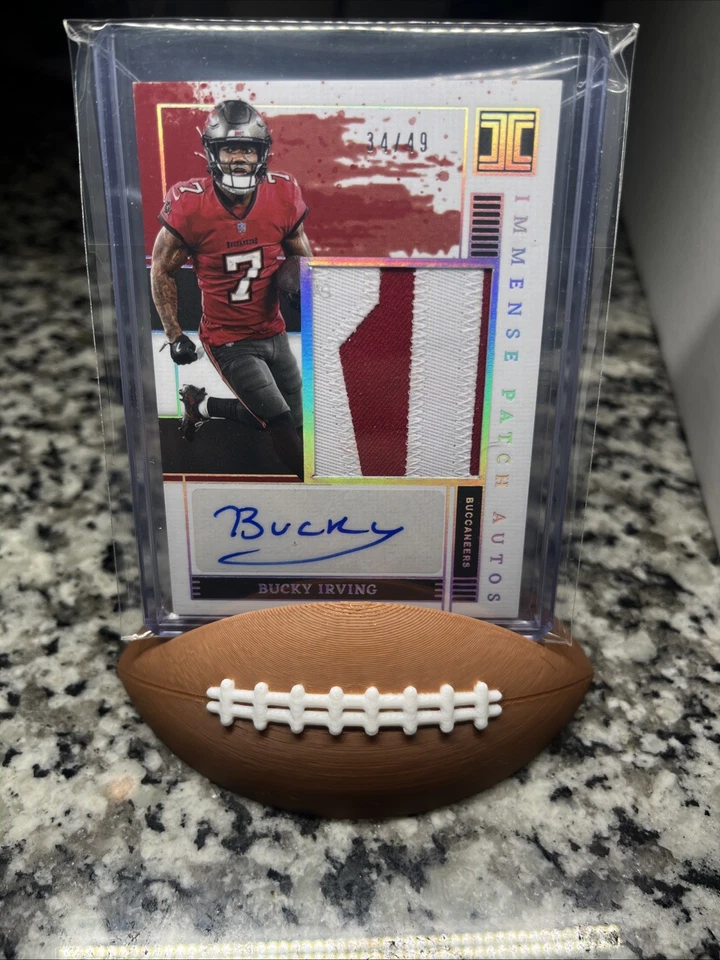 2025 Panini Impeccable - Bucky Irving Immense  Patch Autos /49 - Image 1 of 3