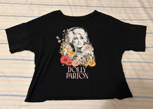 Dolly Parton "Flowers" Mädchen Shirt - Cropped - von Wonder Nation - Größe: XL 14-16 - Bild 1 von 3