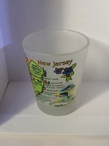 New Jersey Frosted Shot Glass Barware - Picture 1 of 1