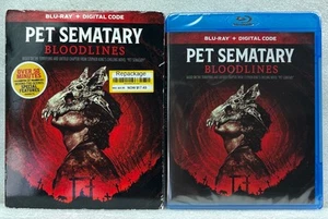 Pet Sematary: Bloodlines (Blu-ray, 2023) Slipcase Has Damage - New Sealed - Foto 1 di 2