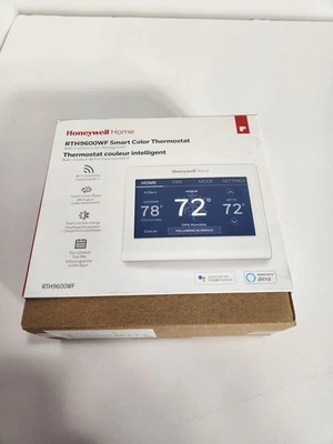 Honeywell Home RTH9600WF Smart Color Thermostat 3.5H x 4.75W x 1D, White - Image 1 of 2