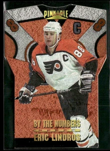 1996-97 Pinnacle "By the Numbers" die-cut #14 Eric Lindros - Philadelphia Flyers - Picture 1 of 2